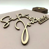 Personalized Wedding Guestbook with 3d nature wood letters, Wedding Gift for couple, Wedding Planner/Wedding Gift/Wedding scrapbook - Venuston
