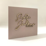 Personalized Wedding Guestbook with 3d nature wood letters, Wedding Gift for couple, Wedding Planner/Wedding Gift/Wedding scrapbook - Venuston