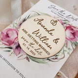 Personalized Wedding Invitation, Floral Save the Date cards - Rustic Wedding announcement - Best wedding gift/favor - Venuston