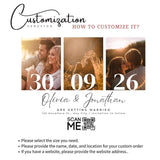 Photo Save The Date Cards – Custom Wedding Invitations with Free Envelope, The Perfect Way to Announce Your Wedding to Family and Friends - Venuston
