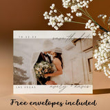 Photo Save The Date Magnet – Custom Wedding Invitations with Free Envelope, Perfect for Announcing Your Upcoming Wedding in a Unique Way - Venuston
