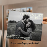Photo Save The Date Magnet – Personalized Wedding Invitations with Free Envelope for a Memorable Wedding Announcement