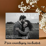 Photo Save The Date Magnet – Personalized Wedding Invitations with Free Envelope for a Memorable Wedding Announcement - Venuston