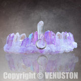Raw Crystal Crown Headband, Black Quartz Rhinestone Moon Goddess Witch Tiara For Witch Goddess Cosplay - Venuston