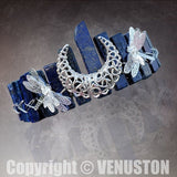 Raw Crystal Quartz Crown Headband ，Flower Dragonfly Accessories Handmade Tiara Natural Stone Headband for Wedding and Parties - Venuston