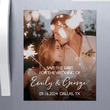 Save The Date Calendar + Free Envelope Morden Save Our Dates Wedding Invitation Photo Magnet Custom Fridge Photo Magnet Wedding gift - Venuston