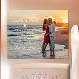 Save The Date Calendar + Free Envelope Wedding Invitation Rustic Save Our Dates Photo Magnet Custom Fridge Photo Magnet Wedding gift - Venuston