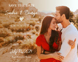 Save the Date Calendar Photo Magnet Personalized Photo Save the date magnet + Free Envelope, Save the Wedding Invitation - Venuston
