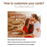 Save the Date Calendar Photo Magnet Personalized Photo Save the date magnet + Free Envelope, Save the Wedding Invitation - Venuston