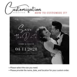 Save The Date Magnet with Custom Photo – Personalized Wedding Invitations, Includes Free Envelope for Elegant Mailing - Venuston