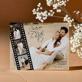 Save The Date Magnet with Custom Photo – Personalized Wedding Invitations, Includes Free Envelope for Elegant Mailing - Venuston