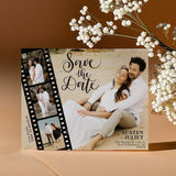 Save The Date Magnet with Custom Photo – Personalized Wedding Invitations, Includes Free Envelope for Elegant Mailing - Venuston
