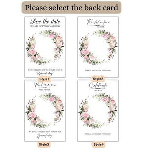 Save the Date Magnets, Custom Wedding invitation, Printable invitation minimalist - Personalized Wooden Save the Date cards - Venuston