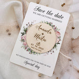 Save the Date Magnets, Custom Wedding invitation, Printable invitation minimalist - Personalized Wooden Save the Date cards - Venuston