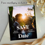 Save the Date Photo Magnets Wedding Favors +Free Envelope Custom Photo Fridge Save Our Date Magnet Photo Printing Gift Guest Gifts - Venuston