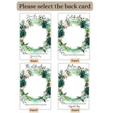Save the Date, Wooden Save the Date card with Watercolor Floral - Rustic Wedding Invitations/Wedding Announcement - Venuston