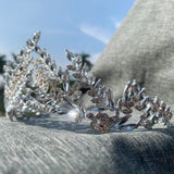 Silver Crystal Tiara Crowns For Women Girls Princess Crown Women's Headbands Bridal Wedding Birthday Party Headbands - Venuston