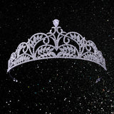 Tiaras and Crowns for Women, Wedding Tiara for Bride, Crystal Queen Crown for Pageant Birthday Party Cake Topper, Silver - Venuston