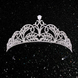 Tiaras and Crowns for Women, Wedding Tiara for Bride, Crystal Queen Crown for Pageant Birthday Party Cake Topper, Silver - Venuston