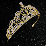 Tiaras and Crowns for Women, Wedding Tiara for Bride, Crystal Queen Crown for Pageant Birthday Party Cake Topper, Silver - Venuston