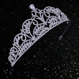 Tiaras and Crowns for Women, Wedding Tiara for Bride, Crystal Queen Crown for Pageant Birthday Party Cake Topper, Silver - Venuston