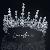Unique Handmade Pearl Crown - Ideal for Weddings, Birthdays, and Cosplay - Venuston