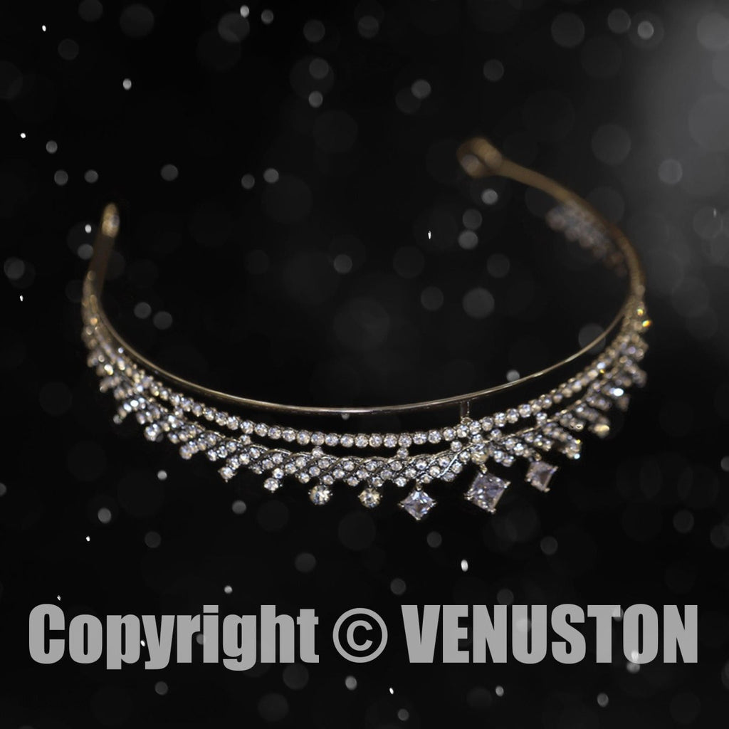 Vintage Diamond Wedding Bridal Tiara，Homecoming Prom Wedding Tiara Bridal Accesories，Gift For her - Venuston