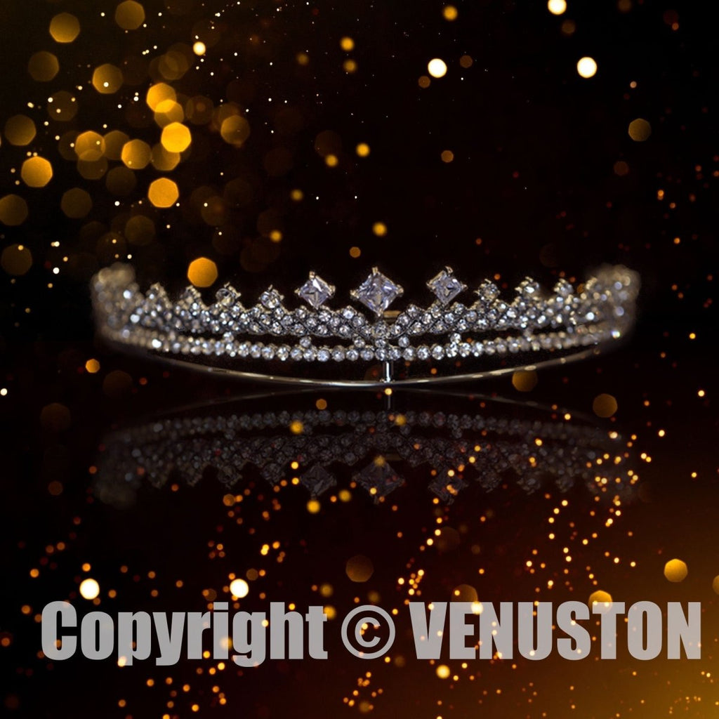 Vintage Diamond Wedding Bridal Tiara，Homecoming Prom Wedding Tiara Bridal Accesories，Gift For her - Venuston