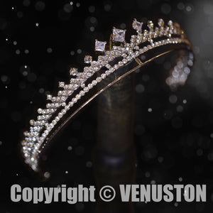 Vintage Diamond Wedding Bridal Tiara，Homecoming Prom Wedding Tiara Bridal Accesories，Gift For her - Venuston