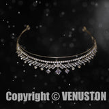 Vintage Diamond Wedding Bridal Tiara，Homecoming Prom Wedding Tiara Bridal Accesories，Gift For her - Venuston