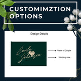 Wedding Guest Book Alternative - Rustic Personalized Wedding Book for Your Special Day/Acrylic Guest book/Wedding Guestbook Sign - Venuston