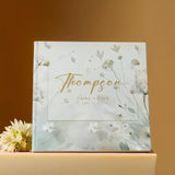 Wedding Guest Book Personalized - Rustic Customized Gifts for Couples, Unique Anniversary Gift, Alternative Guestbook, Bridal Shower Decor - Venuston