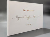 Wedding Guest Book Personalized with Gold Foil Letters(9X12inch), Customized Gifts for Couples, Anniversary Gift, Alternative Guestbook - Venuston