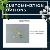 Wedding Guestbook with 3D Acrylic Gold Letter/Wedding Guest Book/Personalized Guest Book Alternative/Wedding Planner/Wedding Gift/Bride book - Venuston