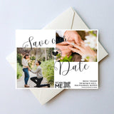 Wedding Photo Save The Date Magnet – Custom Invitations with Free Envelope, Perfect for Announcing Your Special Day - Venuston