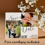 Wedding Photo Save The Date Magnet – Custom Invitations with Free Envelope, Perfect for Announcing Your Special Day - Venuston