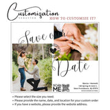 Wedding Photo Save The Date Magnet – Custom Invitations with Free Envelope, Perfect for Announcing Your Special Day - Venuston