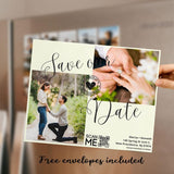 Wedding Photo Save The Date Magnet – Custom Invitations with Free Envelope, Perfect for Announcing Your Special Day - Venuston