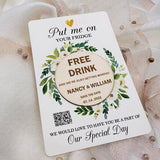 Wooden Save the Date Magnets - Custom Wedding Invitations Laser Engraved - Personalized Wood Wedding Announcements - Venuston